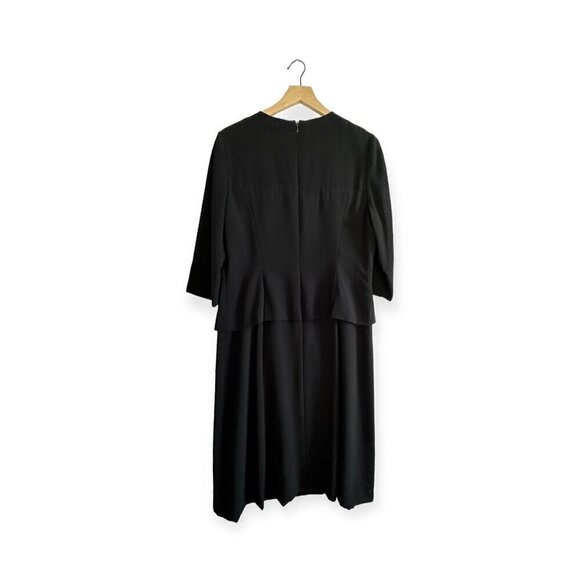 Yuki Torii (Japanese Designer) Black Midi Dress, Size 15 (Japanese) - Picture 2 of 16